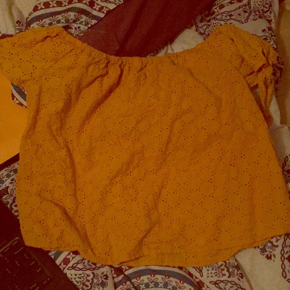 Mustard colored shirt
